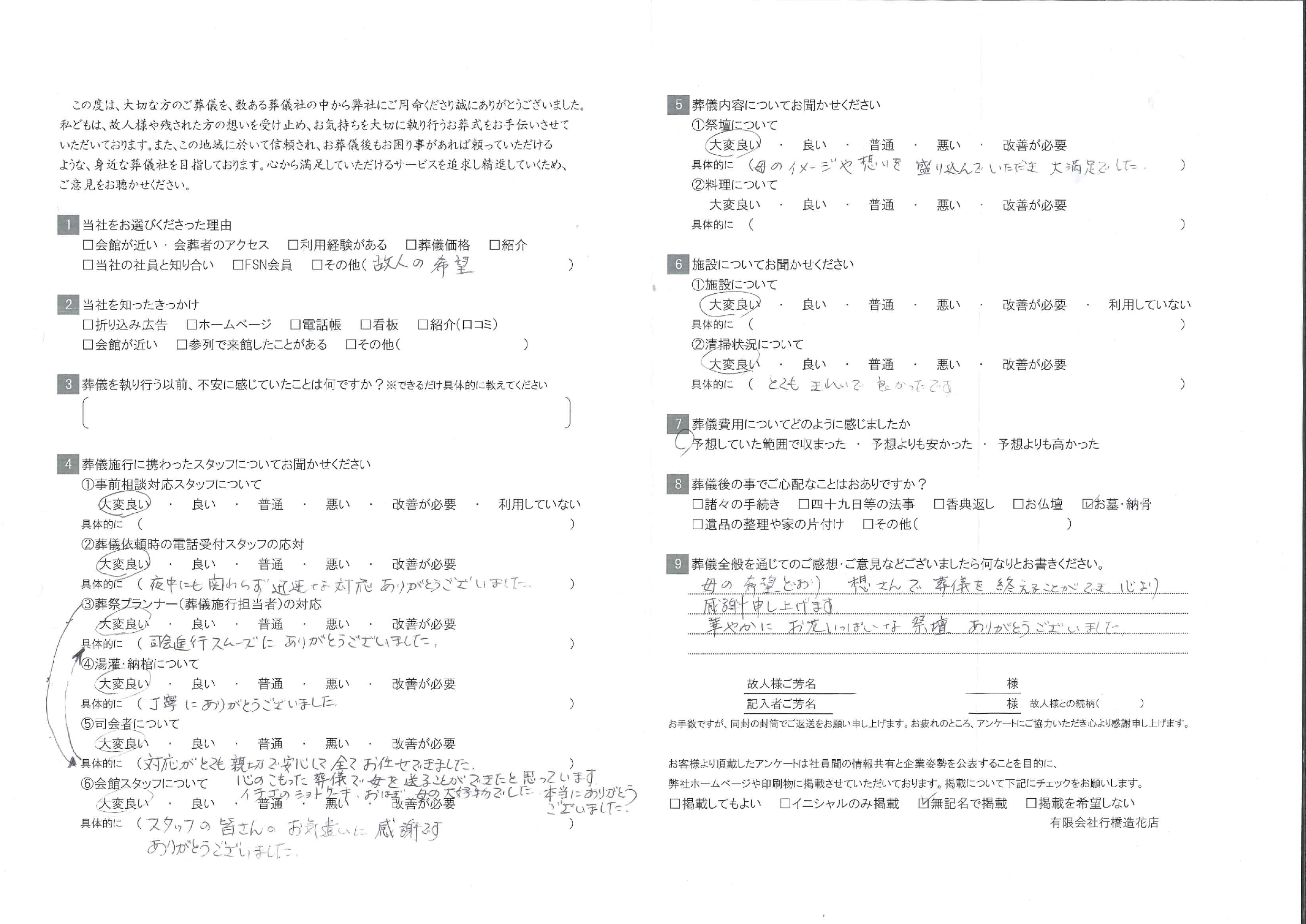お客様の声画像