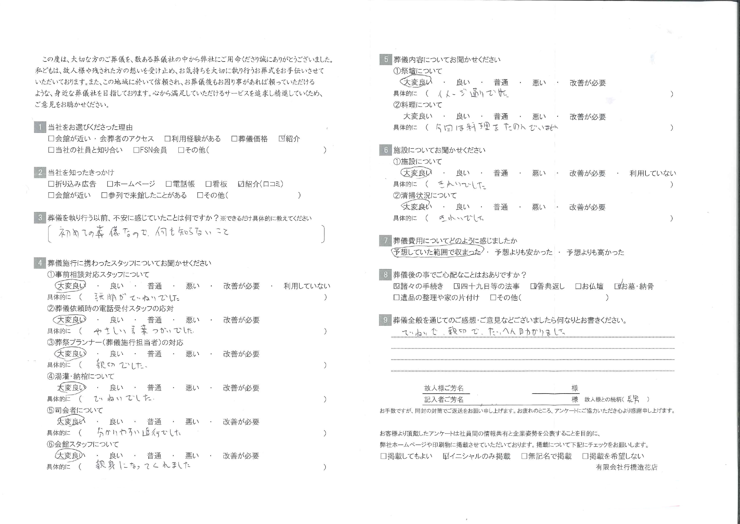 お客様の声画像