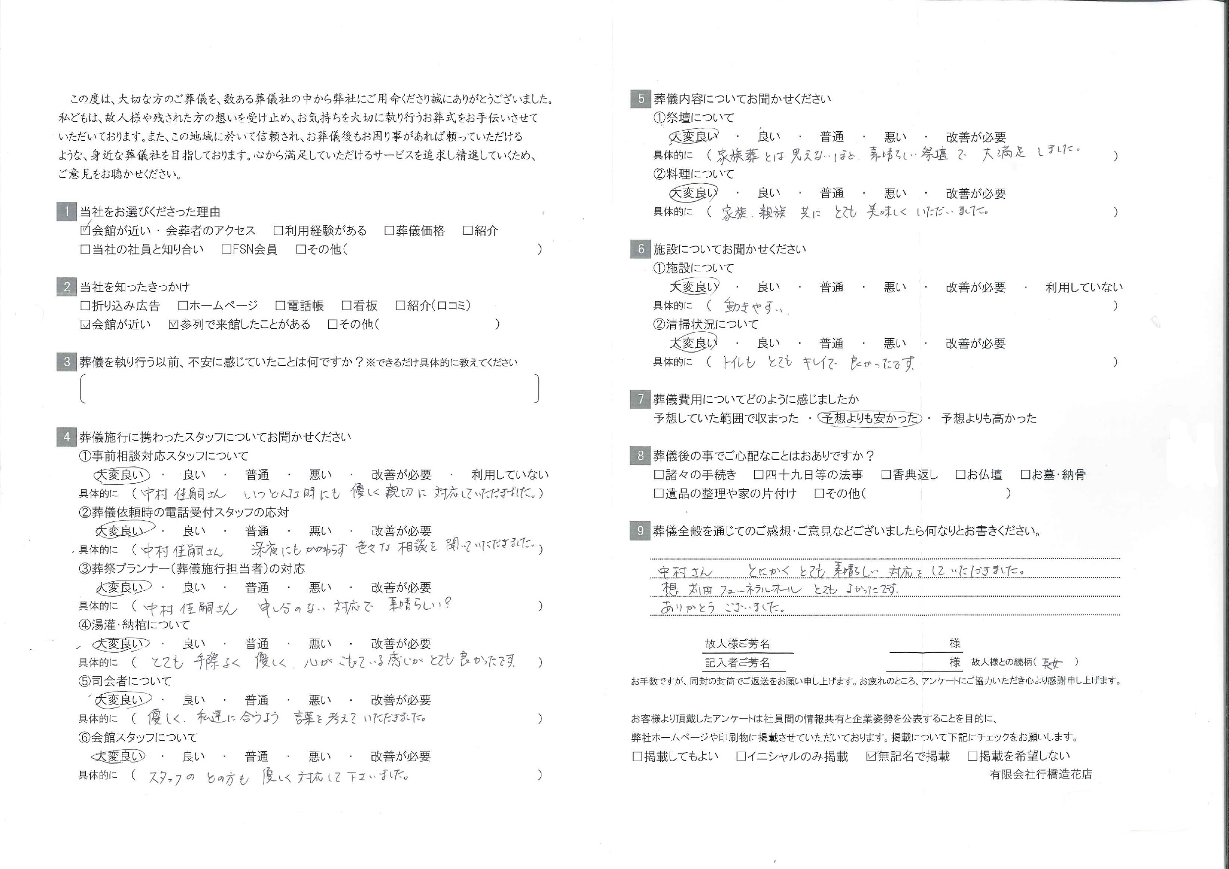 お客様の声画像