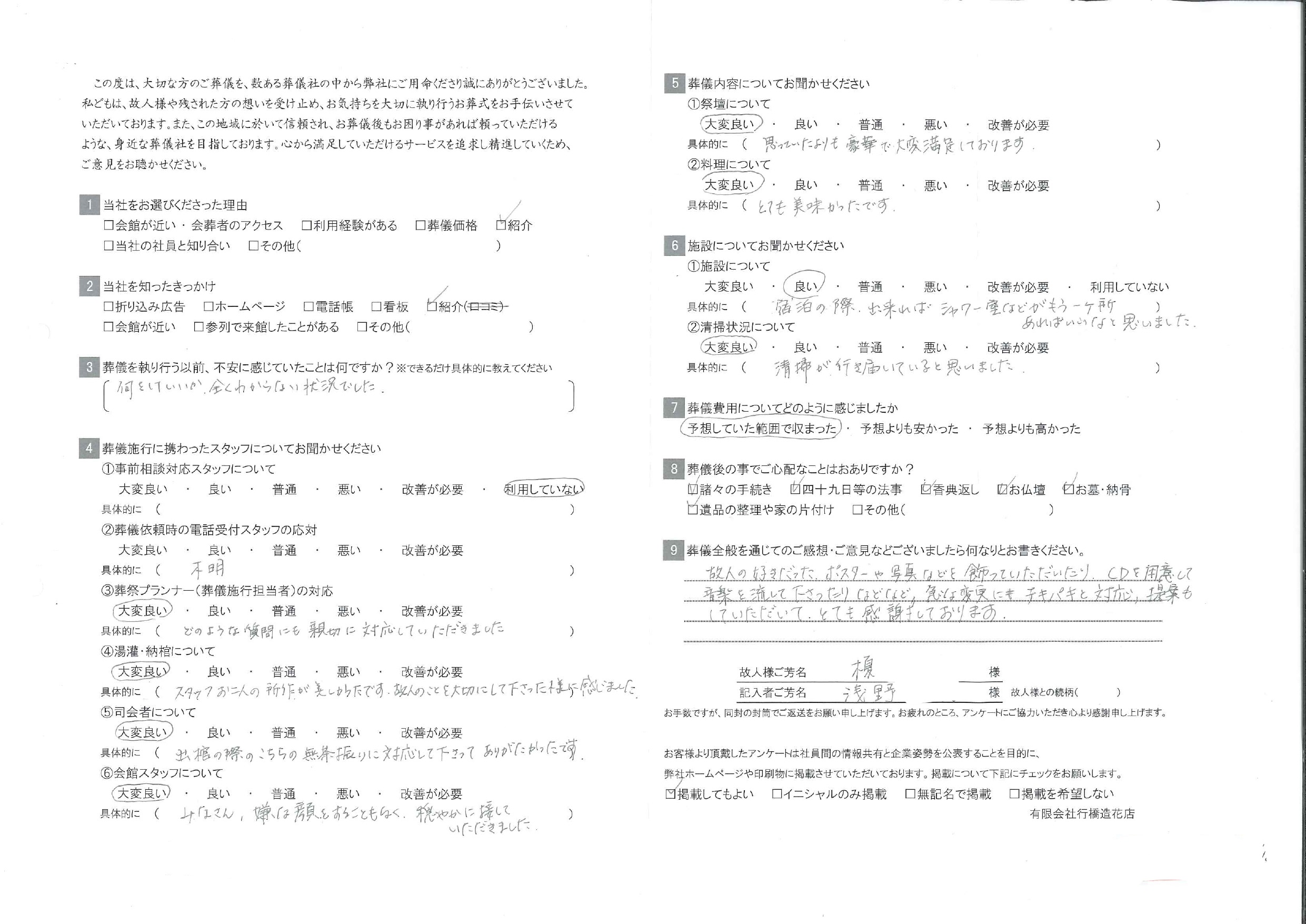 お客様の声画像